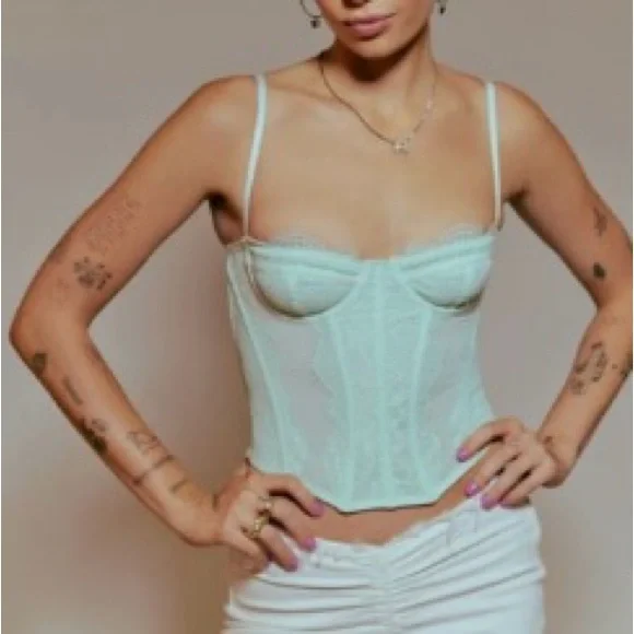 *****SOLD***** NWT Urban Outfitters Modern Love Corset - Picture 2 of 11